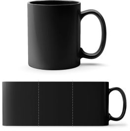 Fototasse Black | schwarze Fototasse bedrucken
